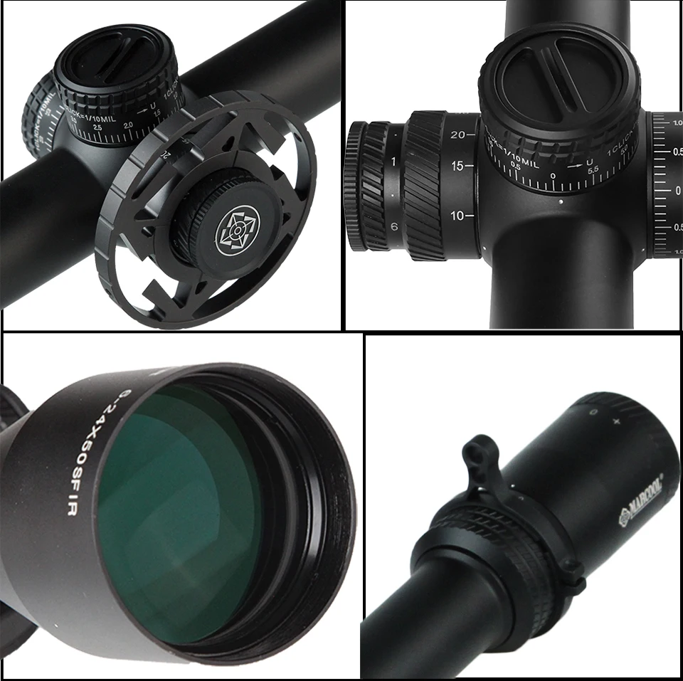 MARCOOL оптика HD 6-24x50 SFIR длинный диапазон FFP первый фокальный самолет стрельба охотничий прицел оптический прицел Коллиматорный прицел