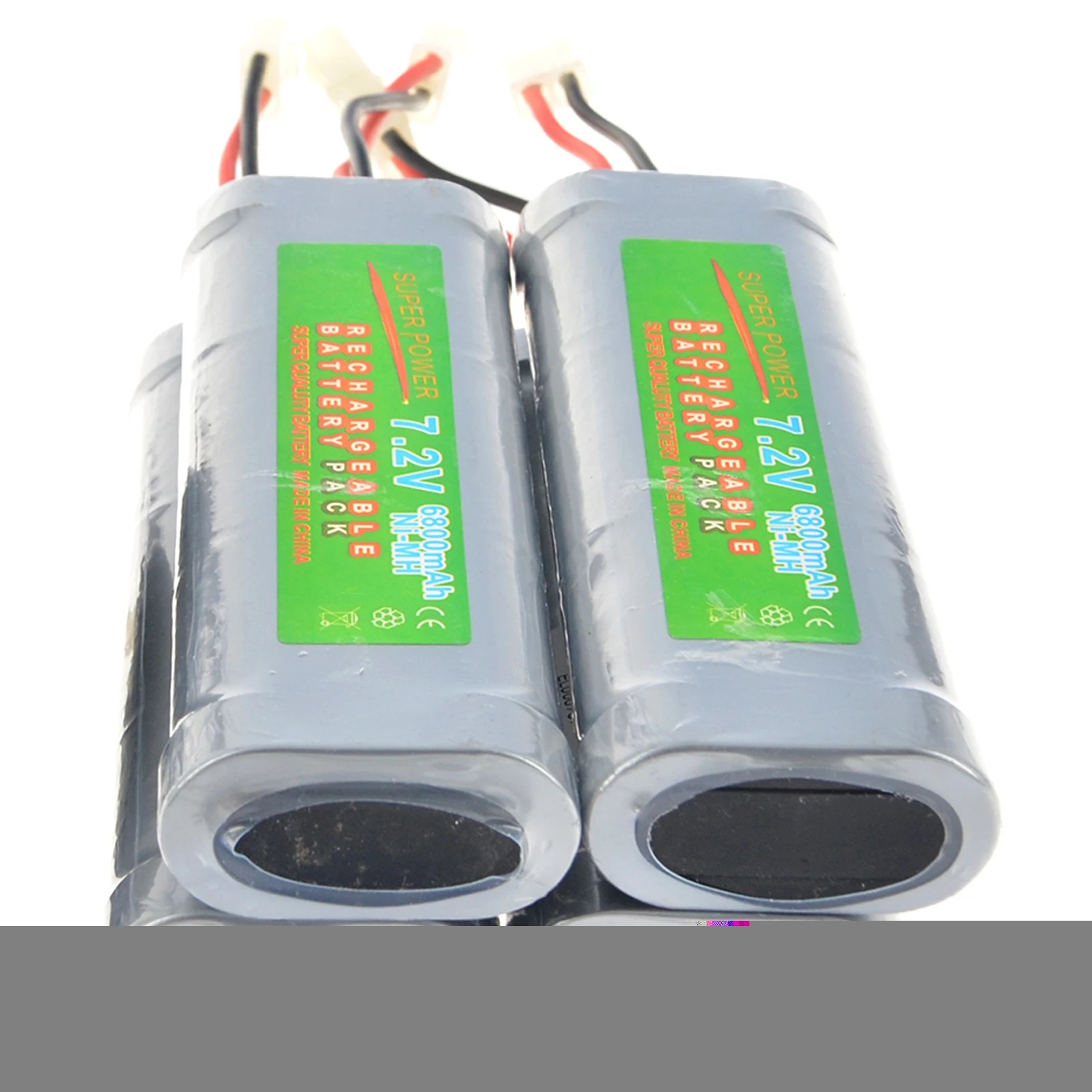 

4pcs 7.2V 6800mAh rechargeable Battery pack for RC toys Tamiya Plug USA Ni-Mh