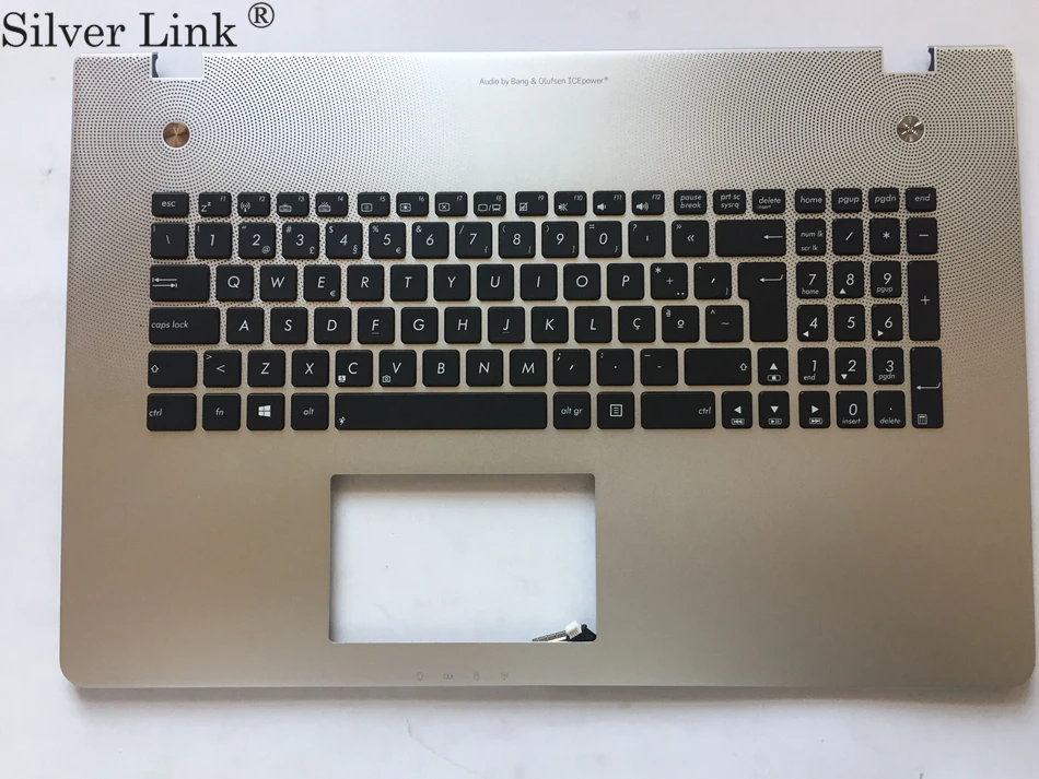 PO Portual keyboard for ASUS N76 76VB N76VJ N76VM N76VZ Silver With backlit Layout | Компьютеры и офис