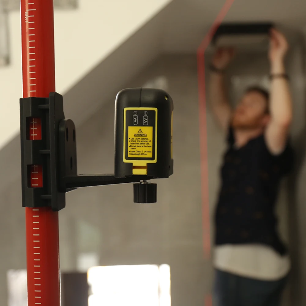 Мини 2 линии красный/зеленый лазерный уровень может переключаться по горизонтали