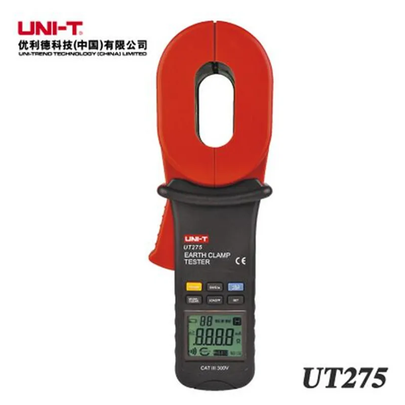 

UNI-T UT275 UT-275 Professional Auto Range Resistance Clamp Earth Resistance Tester w / 0 ~ 30A Leakage Current Test 0.01-1000oh