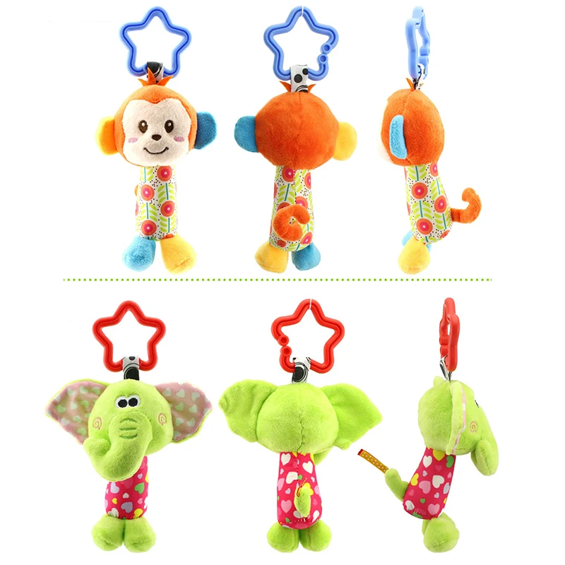 Стиль 6 счастливый обезьяна для новорожденных Мягкая погремушка Игрушечные