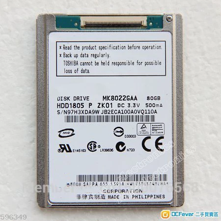 Новый жесткий диск 1 8 дюйма CE 80 Гб MK8022GAA для IPOD CLASSIC HDD только заменить HS081HA MK1231GAL