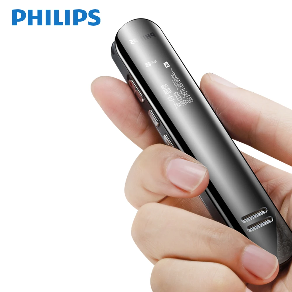 Philips оригинальный Встроенный 16 Гб Цифровой диктофон Ditacphone HD голосовое снижение