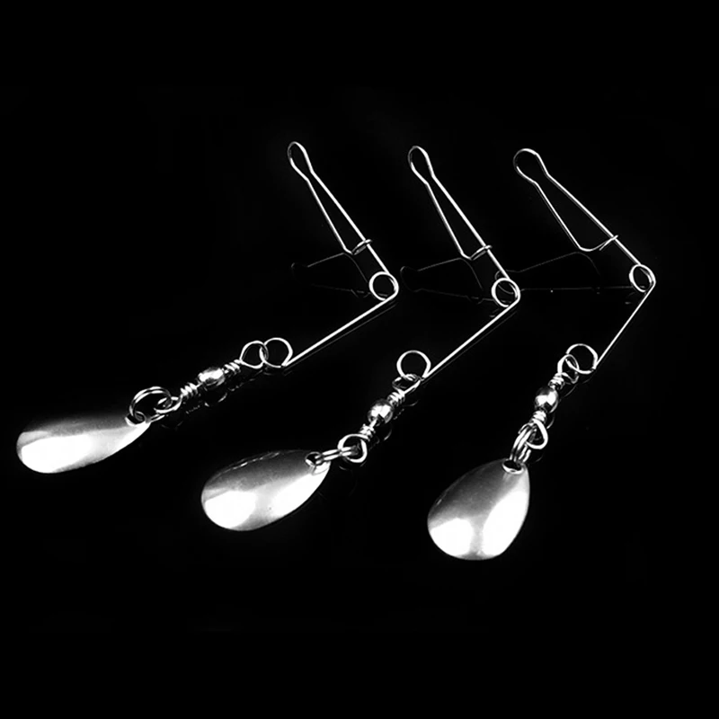 JACKFISH, 5 шт./лот, 0,8 г, вращающаяся вертлюга с подвесными оснастками, рыболовные снасти, рыболовные крючки, Разъемный соединитель для рыбалки, Вертлюги с блестками - Цвет: Silver