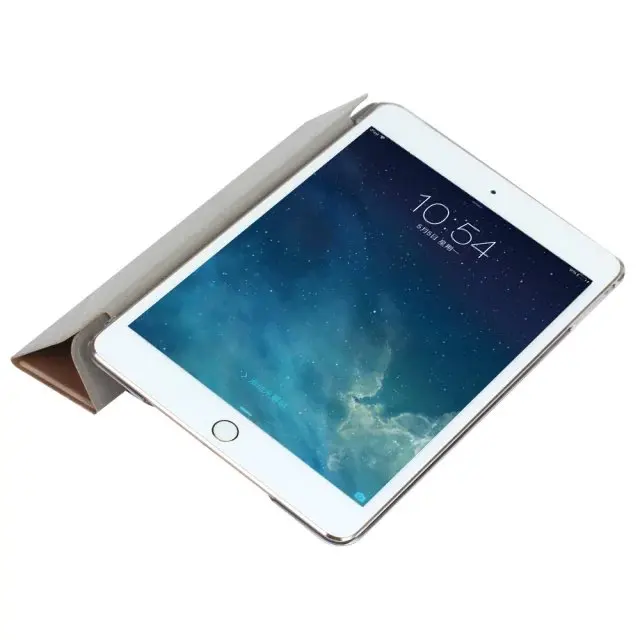 Сверхтонкий чехол подставка из ПУ кожи для ipad mini 4 Mini4 с шелковым узором + Защитная