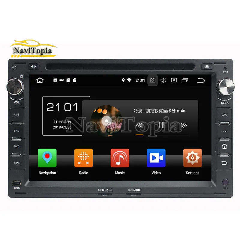 NAVITOPIA 7 &quot4G + 64G Восьмиядерный Android 9 0 автомобильный радиоприемник стерео для VW Passat