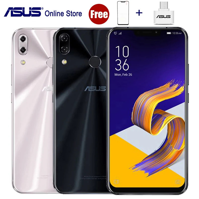 2018 ASUS Zenfone 5Z ZS620KL 6 ГБ Оперативная память 64 Гб Встроенная 4G смартфонов Snapdragon 845 19:9 FHD