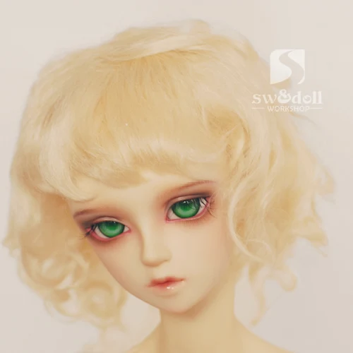 Аксессуары для шарнирных кукол короткие Кудри BJD/SD в комплект не входит кукла
