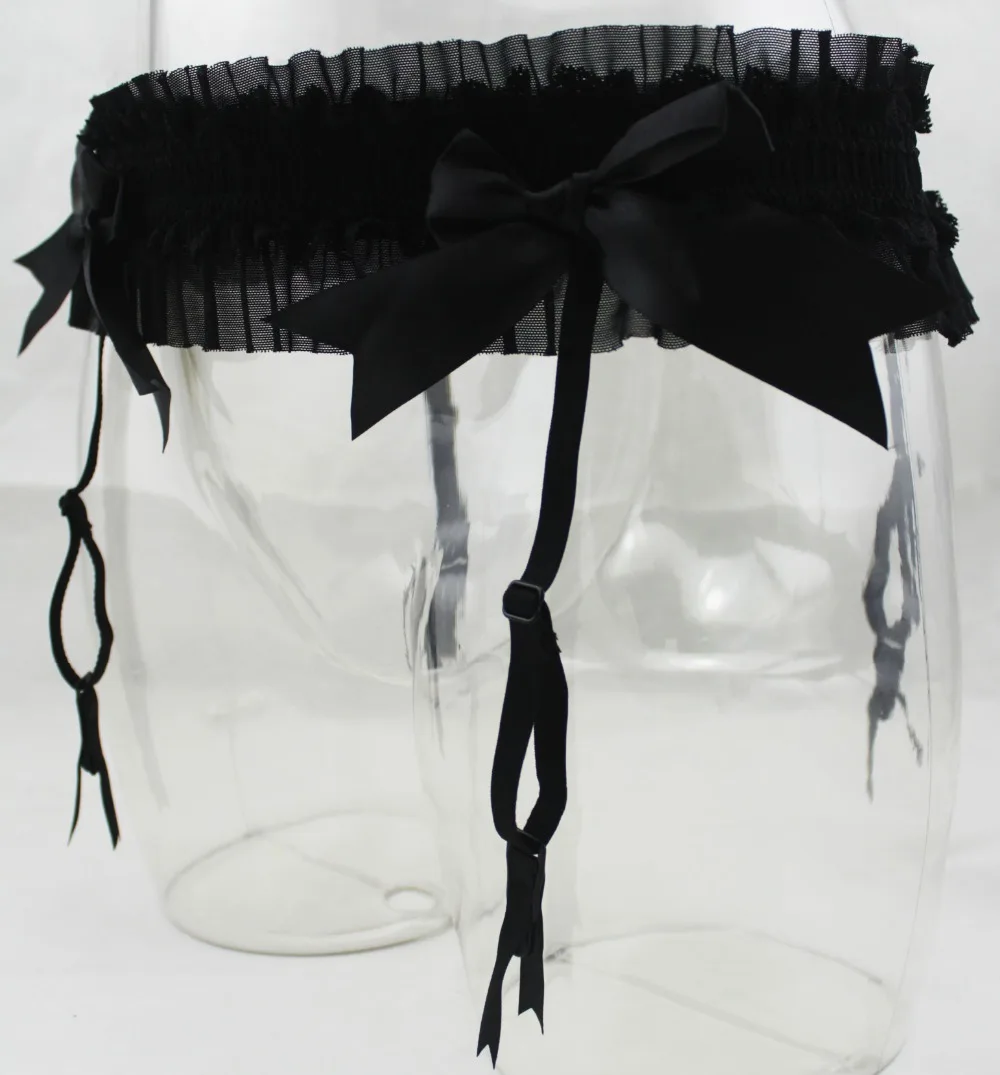 Размера плюс XL подвязки пикантные черные сапоги Ремни большой без рукавов для