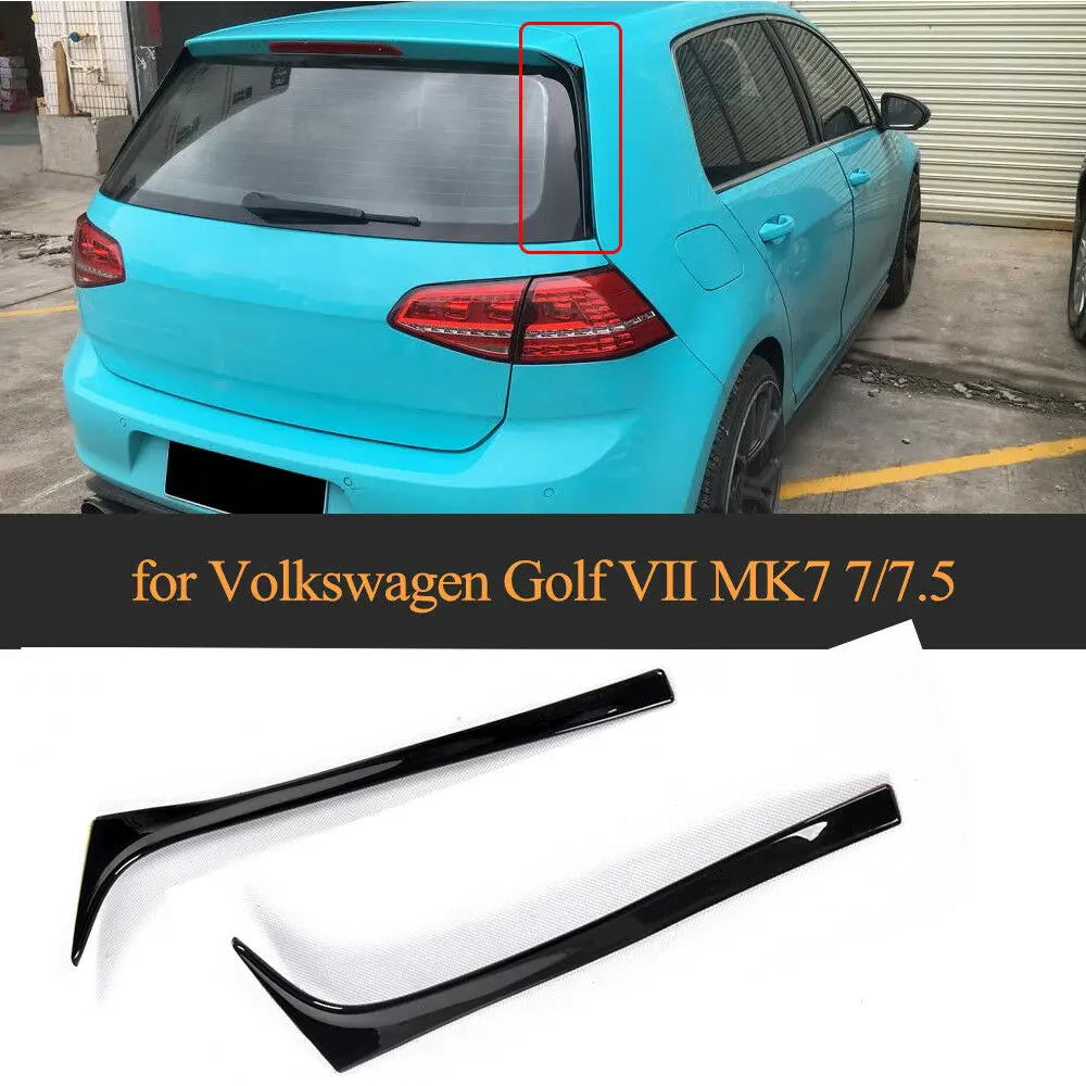 ABS глянцевый черный спойлер с боковым крылом для VW GOLF 7 VII MK7 TSI TDI 14 18|Спойлеры и