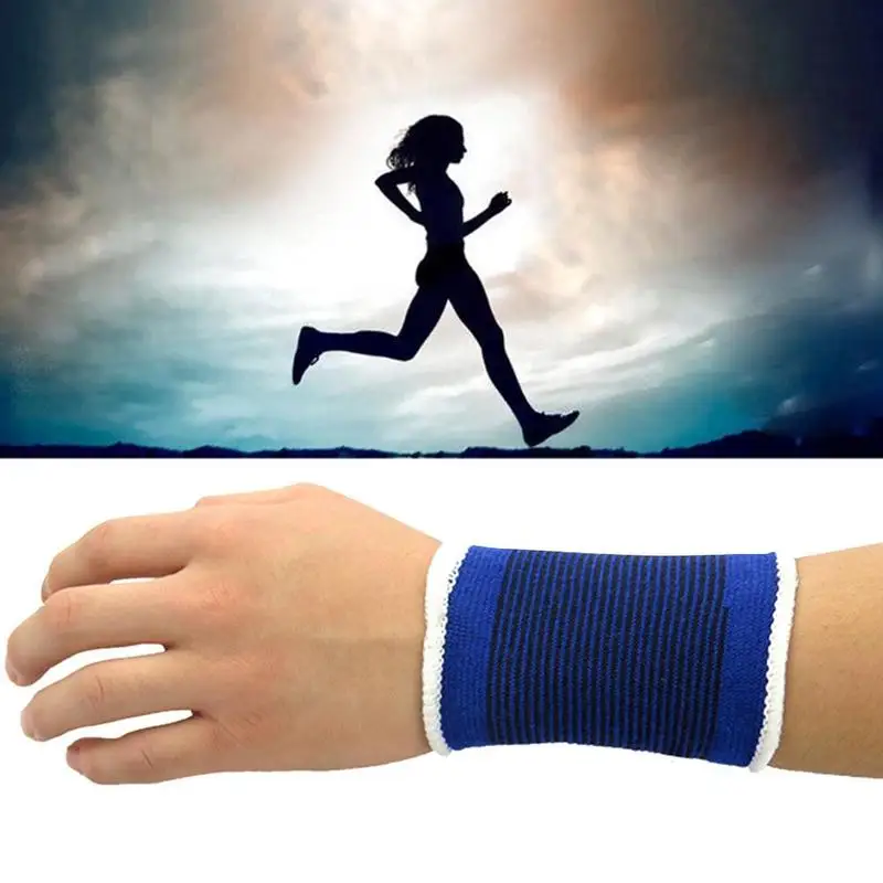 1 пара спортивный браслет для бега баскетбольный напульсник хлопок|Брекеты и