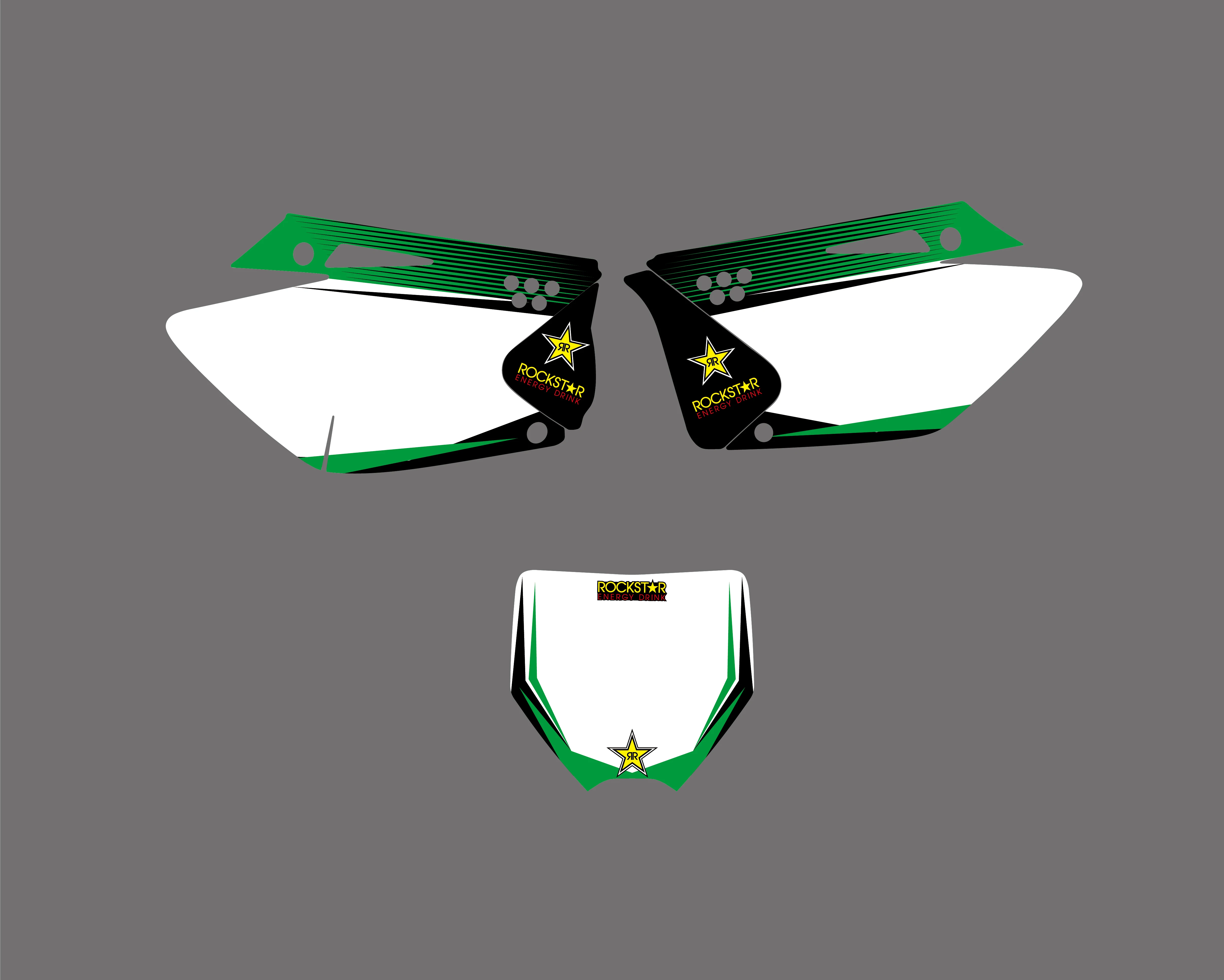 Мотоцикл фон наклейки команда Графический Star наклейка для Kawasaki KX250F KX 250F KXF250 KXF 250 2006 2007 2008
