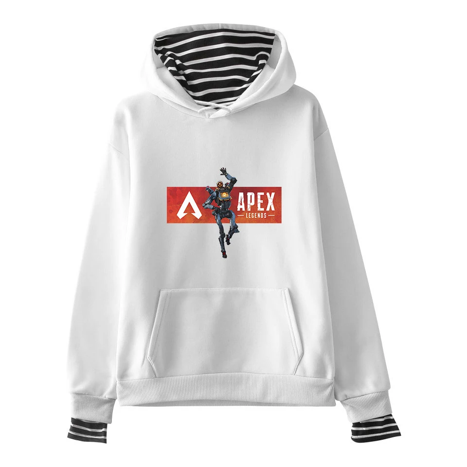 Новейшая мода Apex Legends поддельные двух частей с капюшоном черная классическая