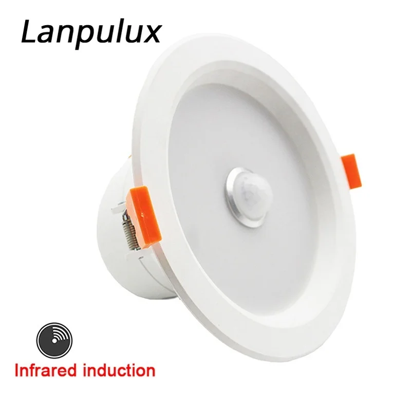 Потолочный светильник Lanpulux с инфракрасным датчиком движения 6 Вт 12 110 240
