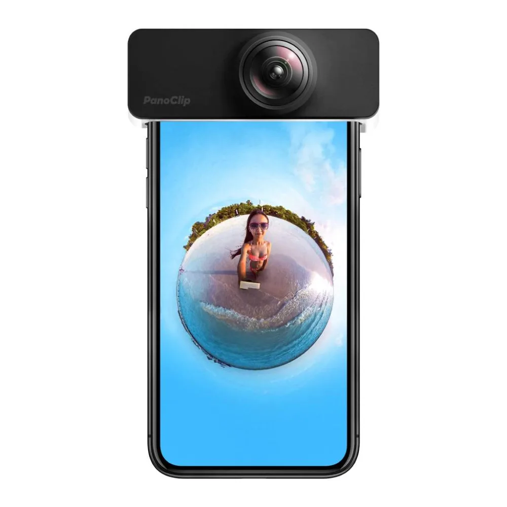 Объектив PanoClip Snap On 360 широкоугольный панорамный объектив мобильный двойной рыбий