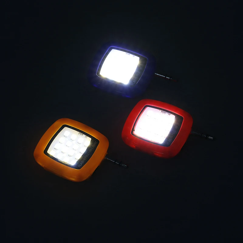 Мини Вспышка для селфи Регулируемая заполняющая лампа мобильного телефона 16