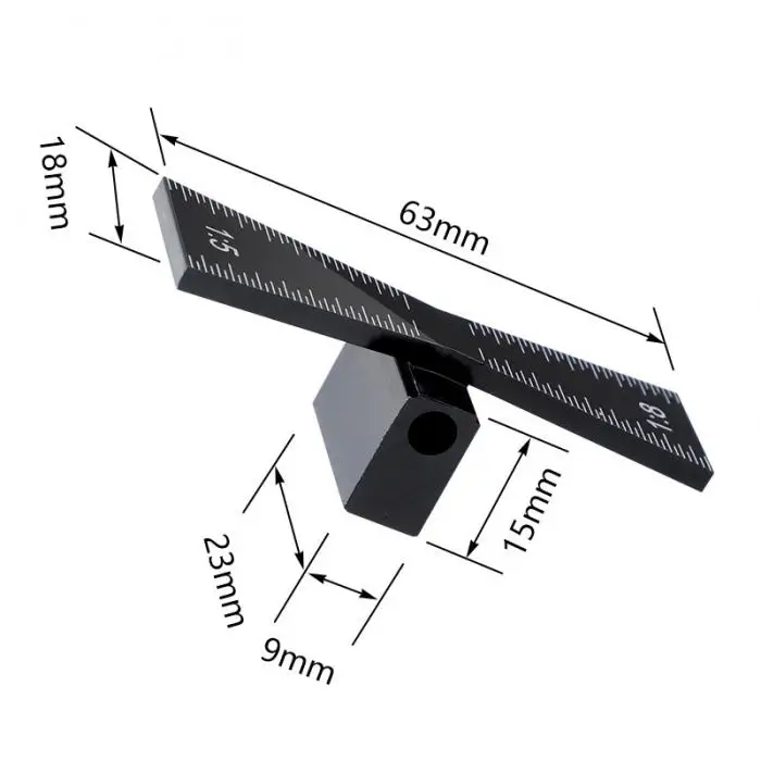 Dovetail Jig Guide Marker Aluminum Alloy Scriber Wood Joints Gauge Woodworking Tool TN99