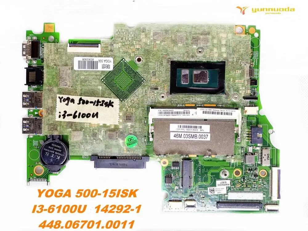 Оригинал для Lenovo yoga 500-15isk материнская плата ноутбука YOGA 500-15ISK I3-6100U 14292-1 448.06701.0011
