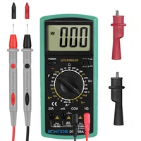 multimeter 2000 counts multimetro acdc digital multimeter professional tester meter with probe test leads crocodile clip tool