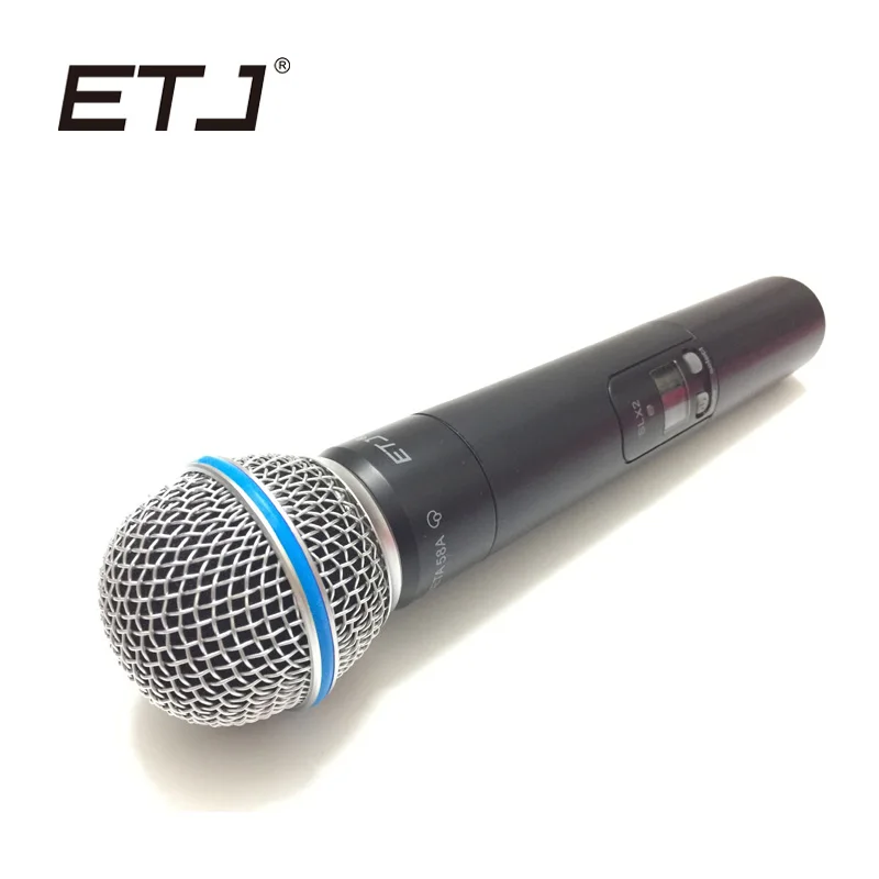 ETJ бренд Профессиональный UHF беспроводной ручной микрофон Beta 58A ручной микрофон ручной передатчик SLX2