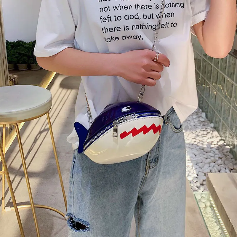 Женская сумка-мессенджер из искусственной кожи Shark дизайнерская сумка через
