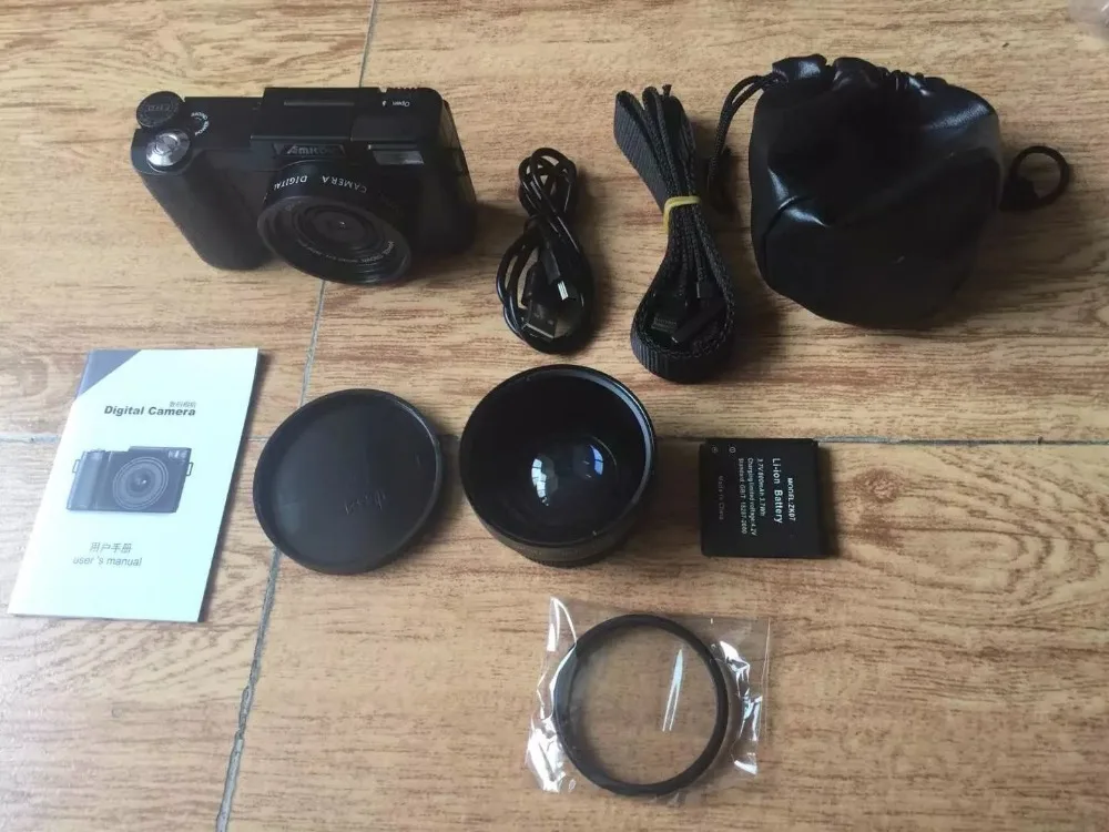 Amkov AMKR2 CDR2 24MP 1080P 4X цифровая камера видеокамера с 3 дюймовым поворотным TFT экраном 52