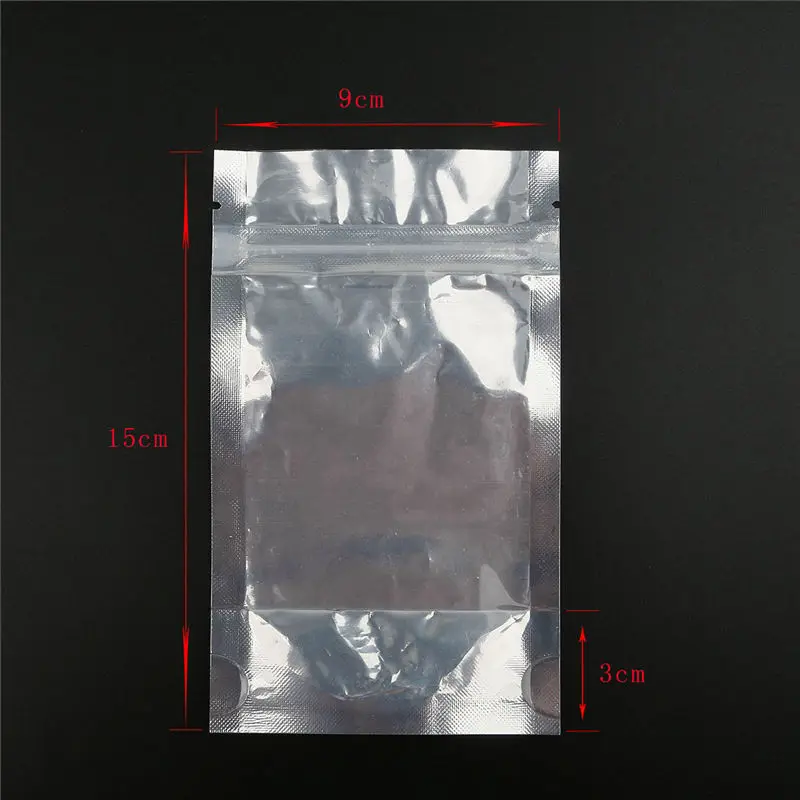 as the picture shows 10 шт. прозрачный Алюминий Фольга сумка самозапечатывающийся Ziplock застежки-молнии упаковочный пакет для еды в розницу Resealable упаковочный пакет для выпечки мешок - Цвет: as the picture shows