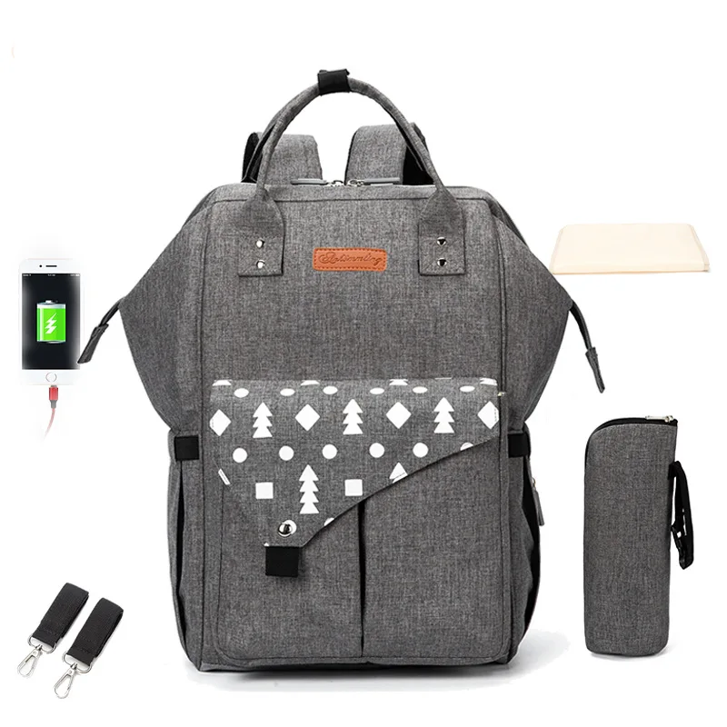 

New Mummy Backpack Zipper Large Capacity Travel Maternity Bag Diaper Baby Bag Multifunctional Nursing Bag Backpack Baby Care