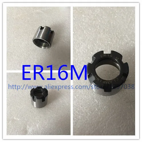 

Free shipping 3 PCS type M nut ER16M nut carved machine extension rod the handle nut