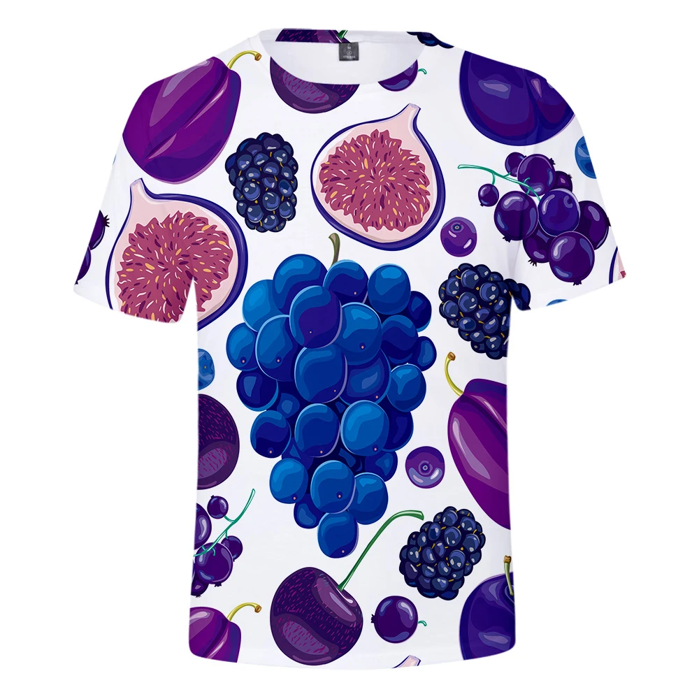 Фото 3D Printed Fruit Comfort T-Shirt Men/Women Various Code Summer Pieces Short Sleeve Spring And Fall Bright Color Cherry Мужская одежда 3D Printed Fruit Comfort T-Shirt Men/Women Various Code Summer Pieces Short Sleeve Spring And Fall Bright Color Cherry Мужская одежда