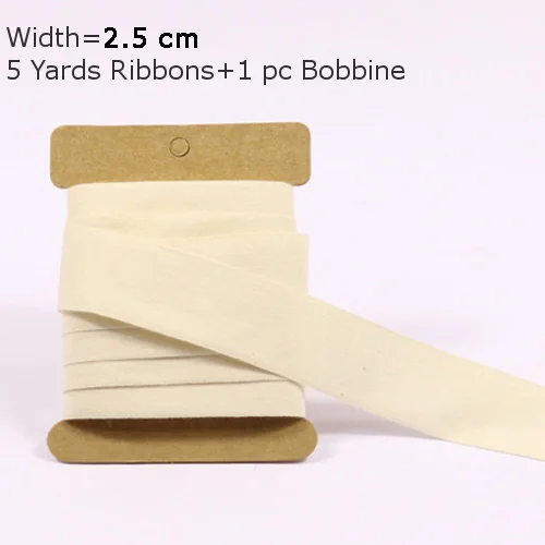 5 Yards 5 ярдов однотонная хлопковая лента DIY Швейные ткани подарочная упаковка ленты вечерние украшения для упаковки обрезки ленты - Цвет: 5 Yards