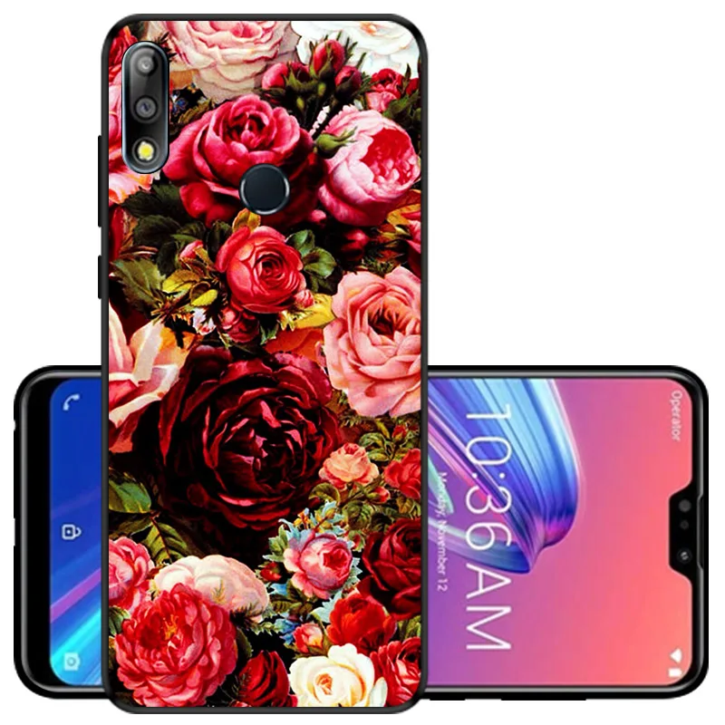 Чехол для Asus Zenfone Max Pro M2 ZB631KL силиконовый черный матовый Мягкий ТПУ чехол телефона