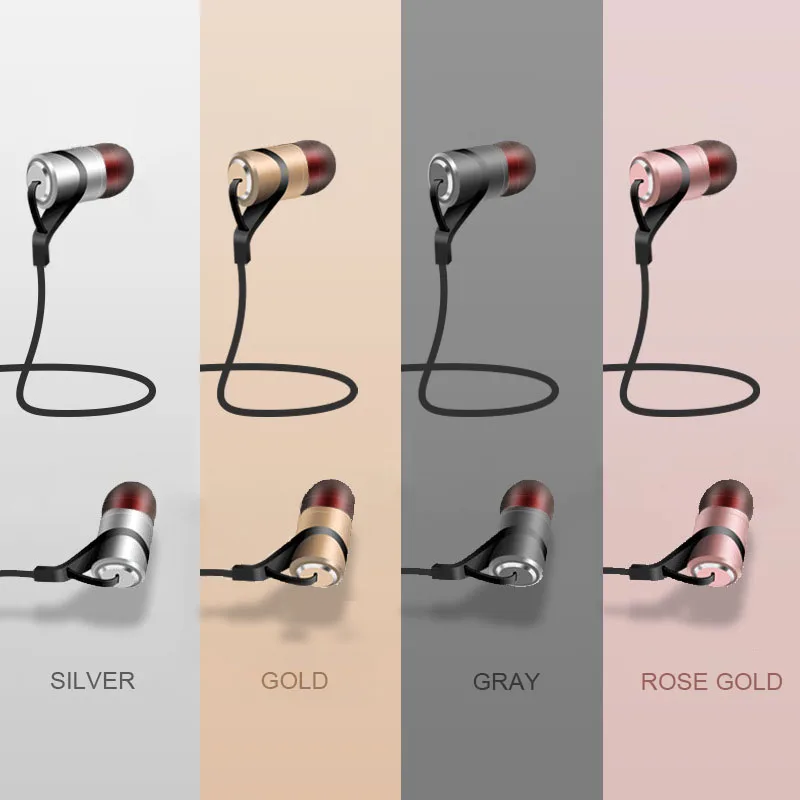 BINYEAE Bluetooth наушники с микрофоном Sweatproof Спорт Беспроводной Hi Fi бас и Ephones для Xiaomi MP3