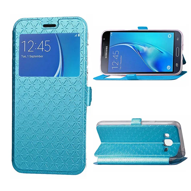 Blue Флип чехол для Samsung Galaxy J5 J3 Pro J7 J 3 5 7 см J320F J330 J330F J510 J510F J530F J730F кожаный Чехол-бумажник - Цвет: Blue