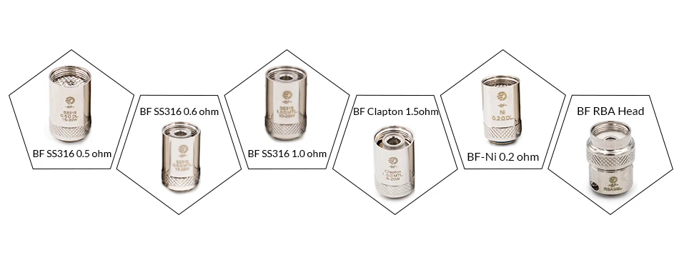 RU оригинальная катушка серии Joyetech BF 0,5/0,6 Ом BF SS316 головка/BF-Ni/BF RBA набор/BF Clapton для CUBIS/eGO AIO/Cuboid Mini электронная сигарета