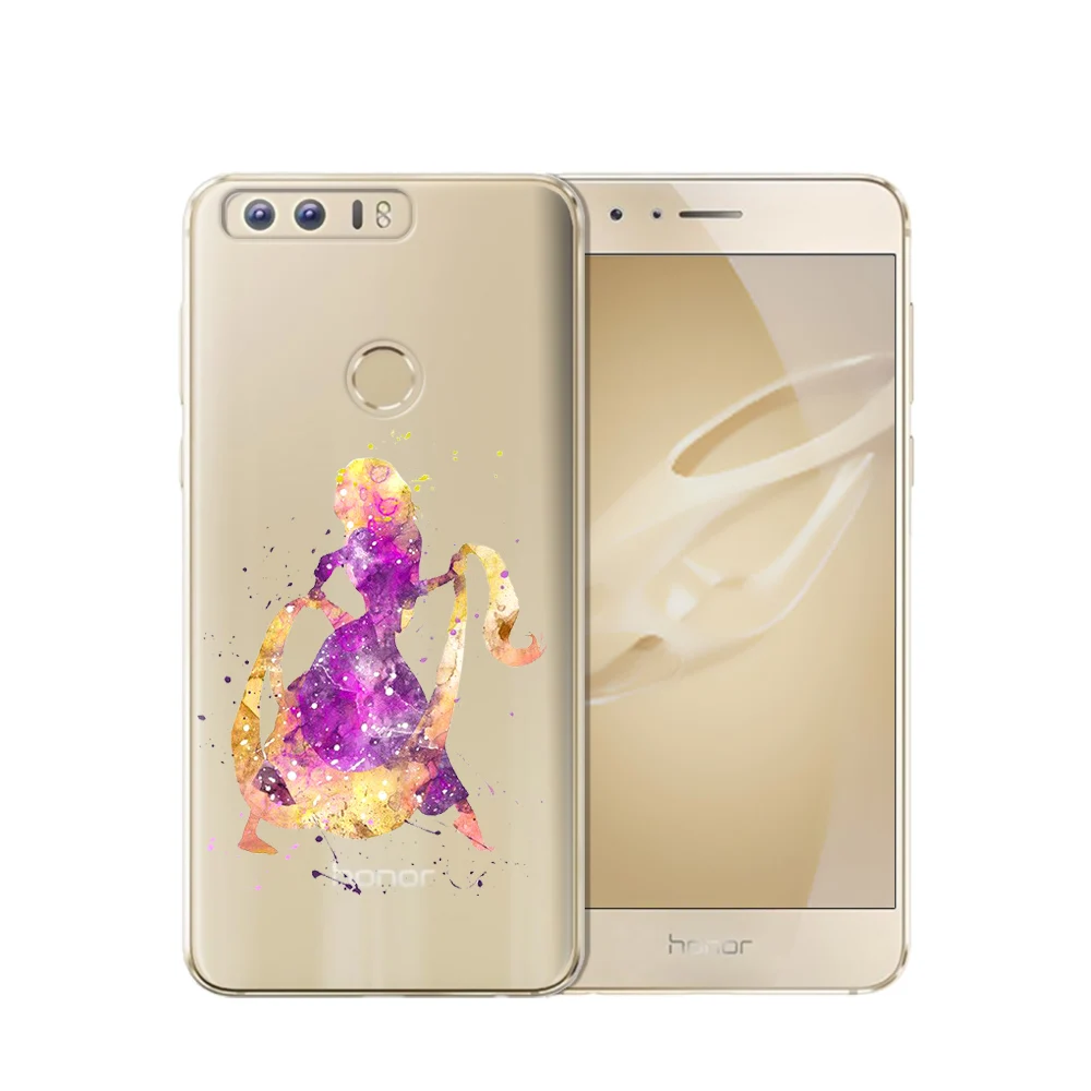 Новые поступления Платье русалки принцессы для Coque Huawei Honor 8 чехол Cute с мышонком из