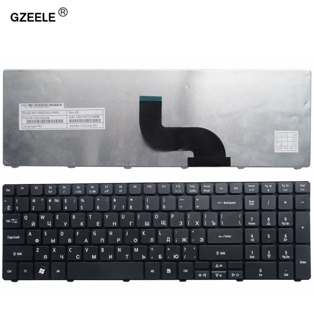 Русская клавиатура GZEELE для ноутбука ACER 5820T 5750G 5742 5536TG 7741ZG 7741G 5560 5551G 5551 5552 7741 RU