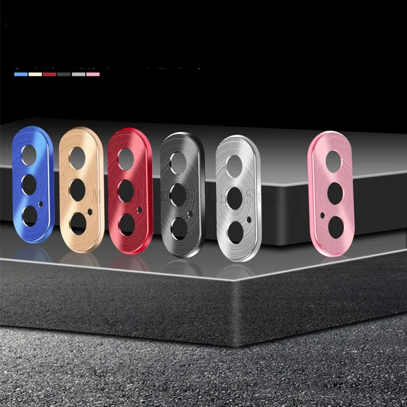 For iPhone 7 8 plus Camera Lens Protector Metal Phone Protective Ring Cover On x xr xs max case bumper iphonex | Мобильные телефоны