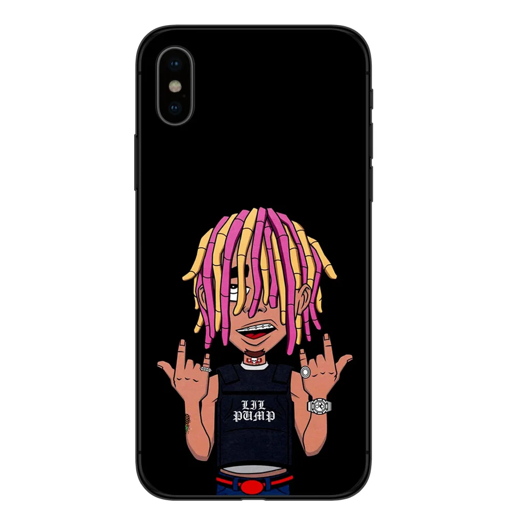 Lil Pump Post Malone мягкий силиконовый черный чехол для телефона iPhone5 5S SE 6 6s 6plus Plus 7 7Plus 8