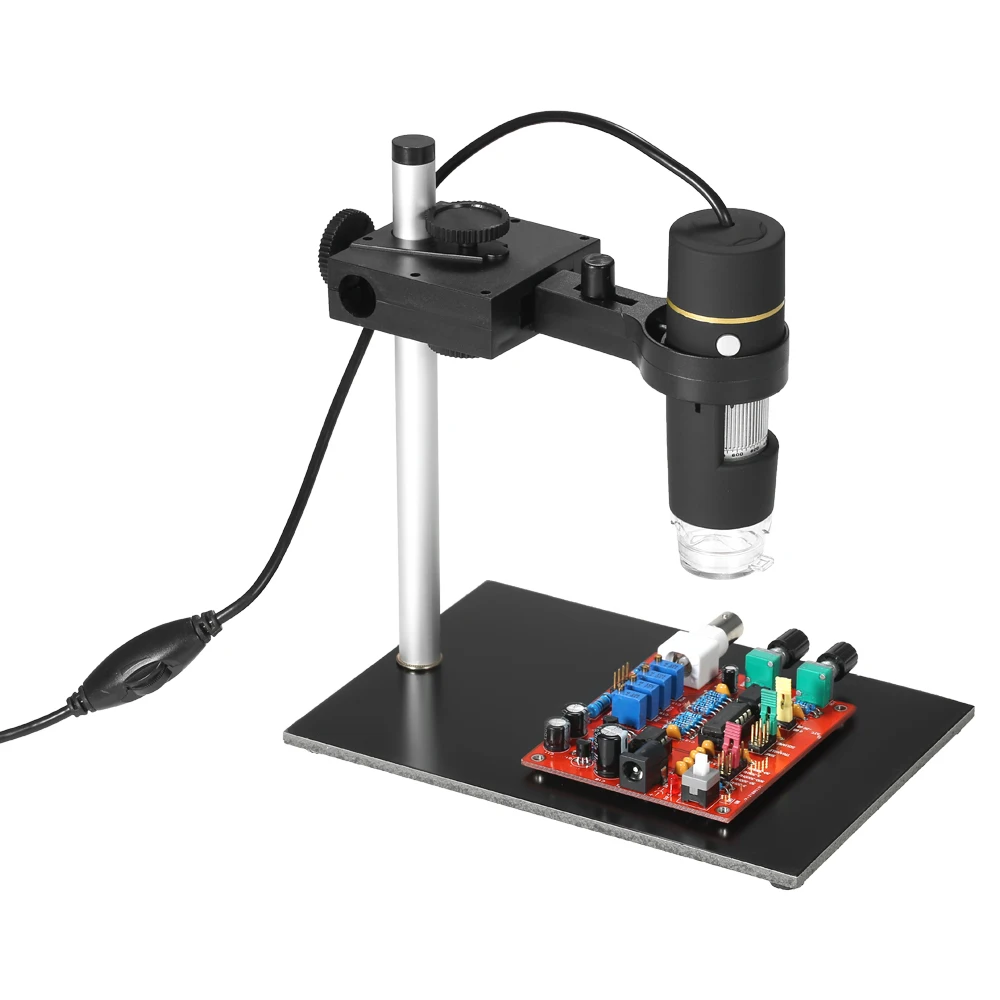 

Цифровой микроскоп KKmoon, электронный USB-микроскоп с функцией OTG, увеличение 0,3 МП, 1000X, 8 светодиодов, с подставкой