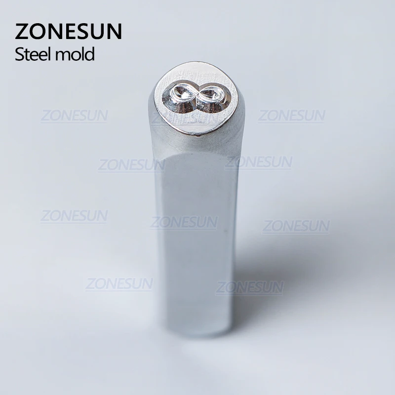 ZONESUN Бесконечность ювелирные изделия Штамповка металлический Алфавит логотип