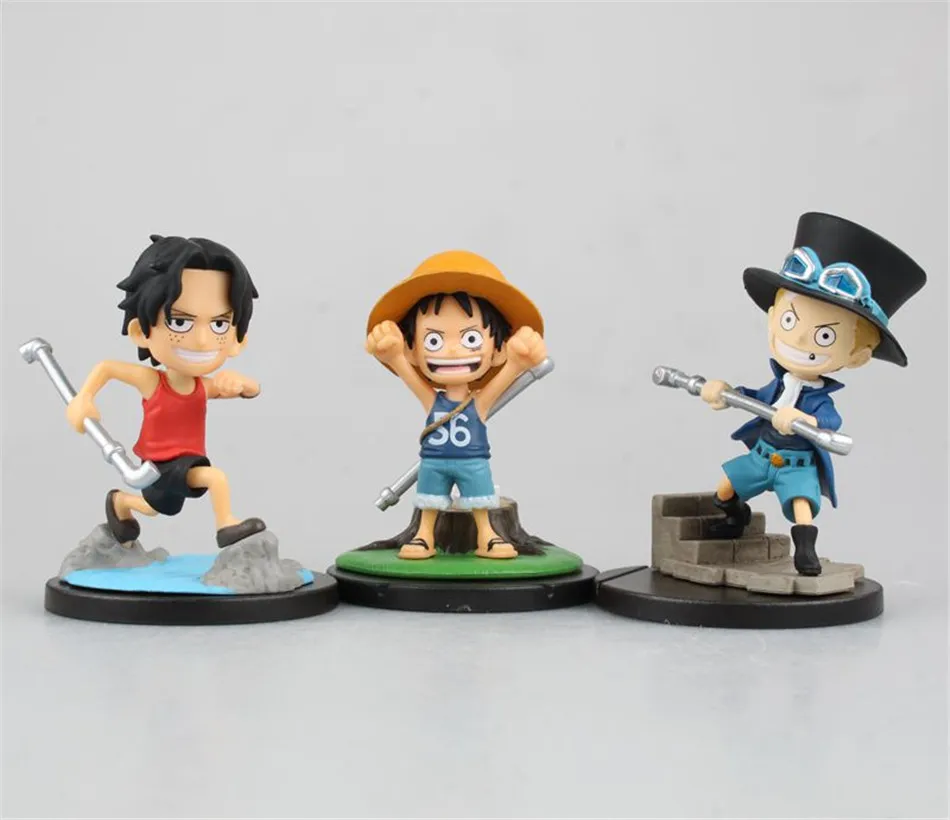 Shanycore Аниме ONE PIECE Ace Luffy игрушки Санджи и нами Zoro Law Sabo 4 шт./компл. 6 стилей Милые 8 см