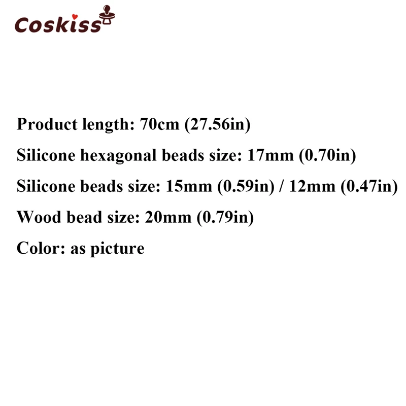 Collar de dentici&oacute;n para beb&eacute;, mordedor de silicona de grado alimenticio, cuentas de madera, seguro para la Naturaleza, collar org&aacute;nico para beb&eacute;, 2 uds.-4