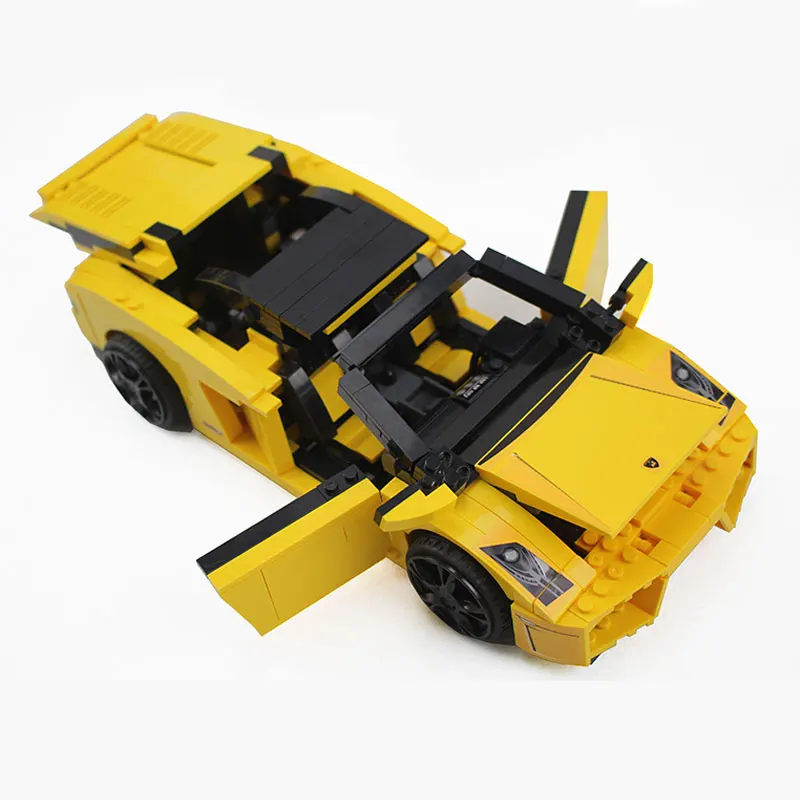 Yile 011 модель строительных блоков Gallardo LP 560-4 Совместимость с legoings technic 8169 наклейки