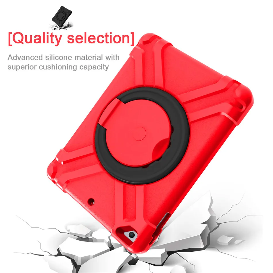 Чехол для ipad 9,7 funda 360 Вращающийся на противоударный прочный защитный чехол для ipad Air 1 2/ipad pro 9,7