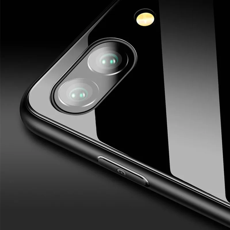 SemgCeKen роскошный оригинальный жесткий стеклянный зеркальный чехол для huawei honor 8 lite