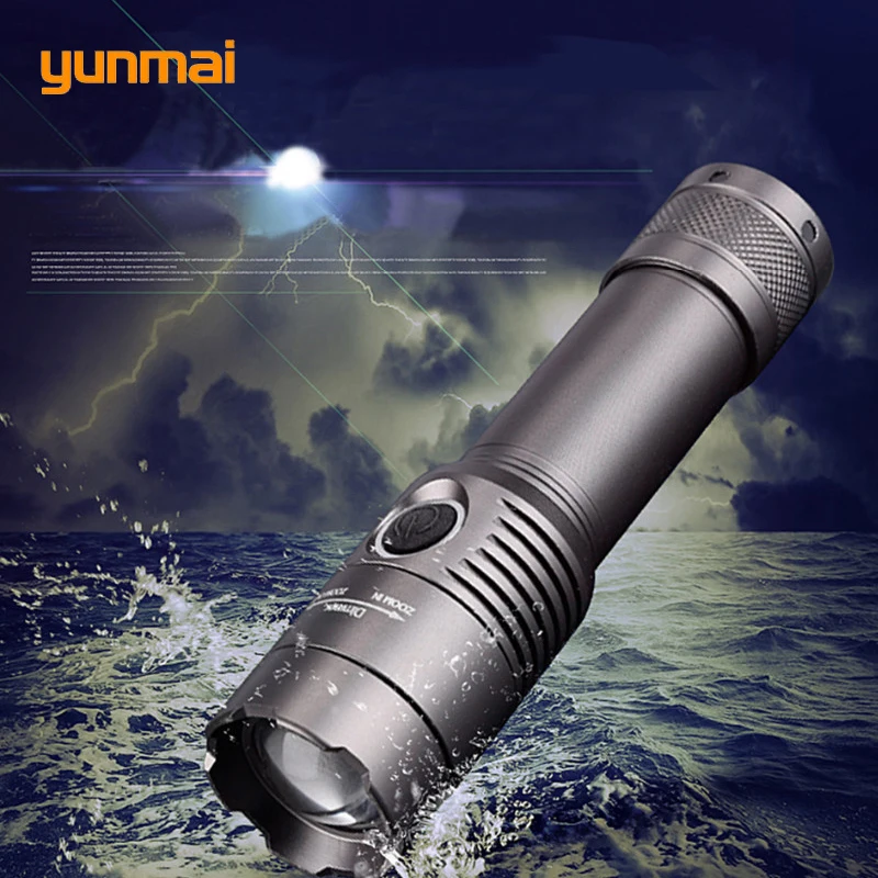 NEW XM-L T6 Led Flashlight 3800Lumens Torch Zoomable Waterproof Tactical for 3xAAA or 1x18650 Camping Hiking | Лампы и освещение