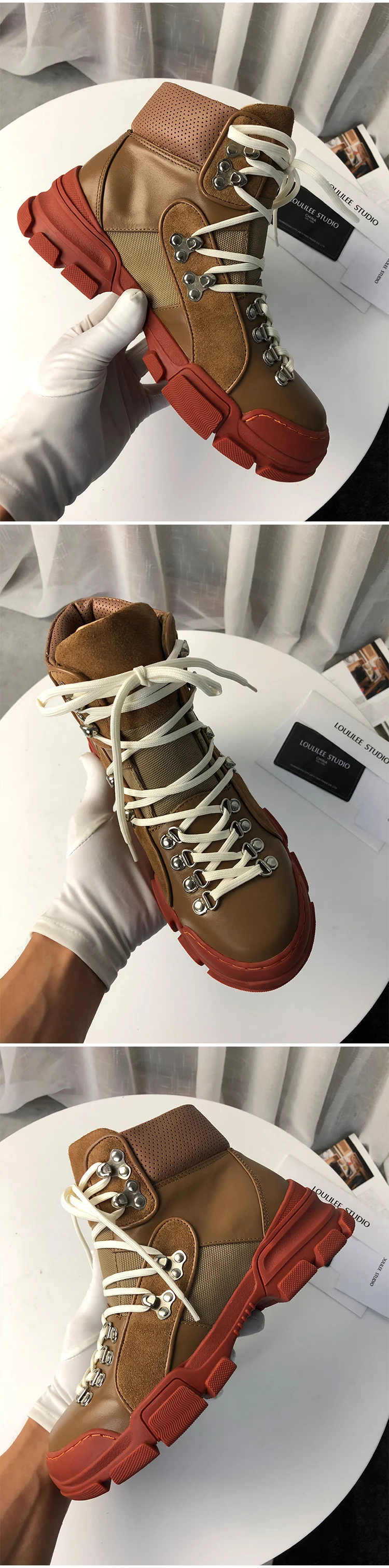 Botines mujer; коллекция года; женские кожаные ботильоны на шнуровке; женские ботинки на низком каблуке с круглым носком и металлическим декором; кроссовки; tenis feminino