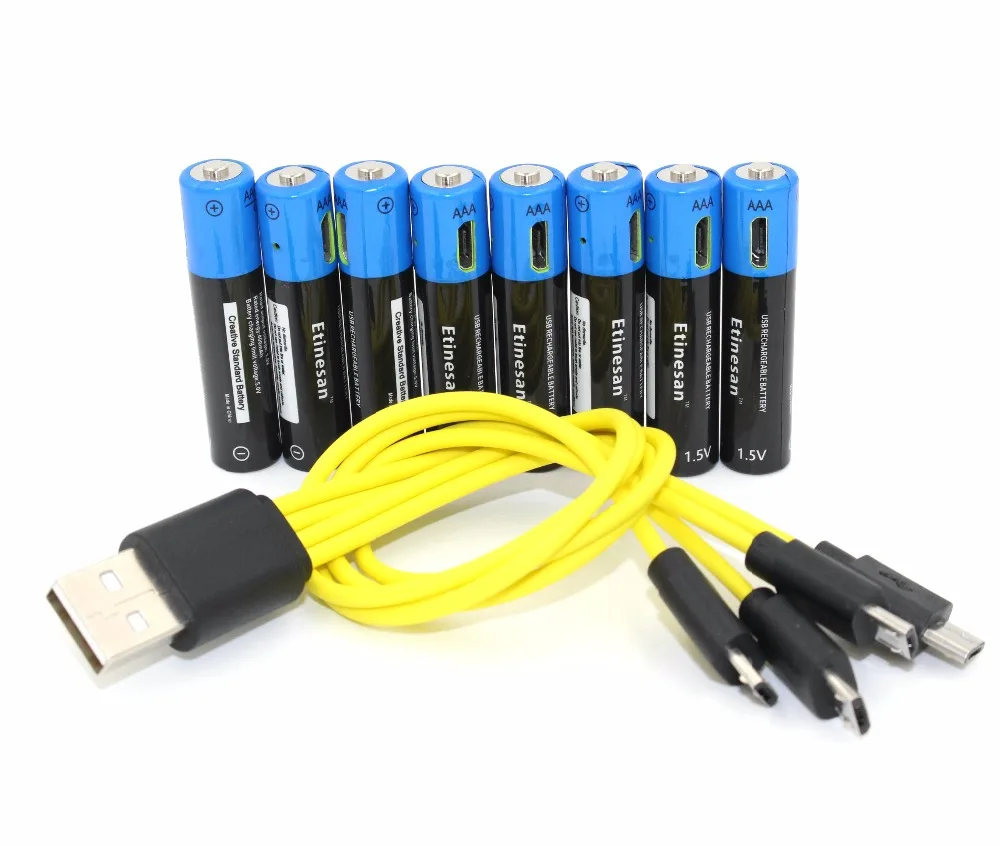 8 шт. etinesan1.5v AAA литий-полимерный Бэтти 400 мАч защиту окружающей среды Lithuim батареи +